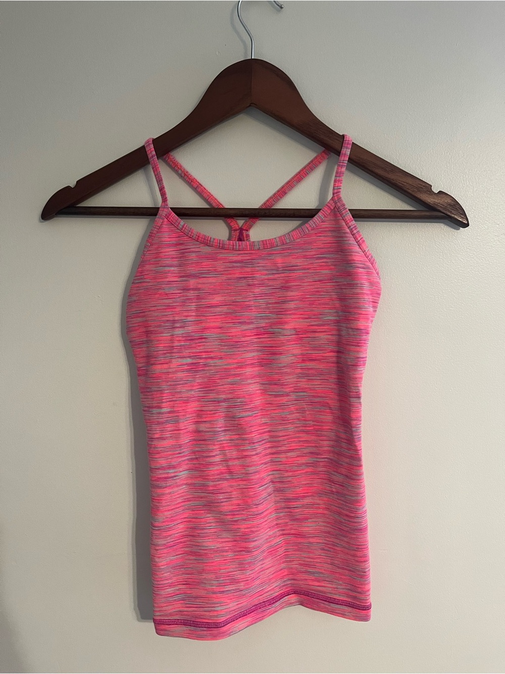 Girls Ivivva Pink Space-Dye Double-Strap Tank